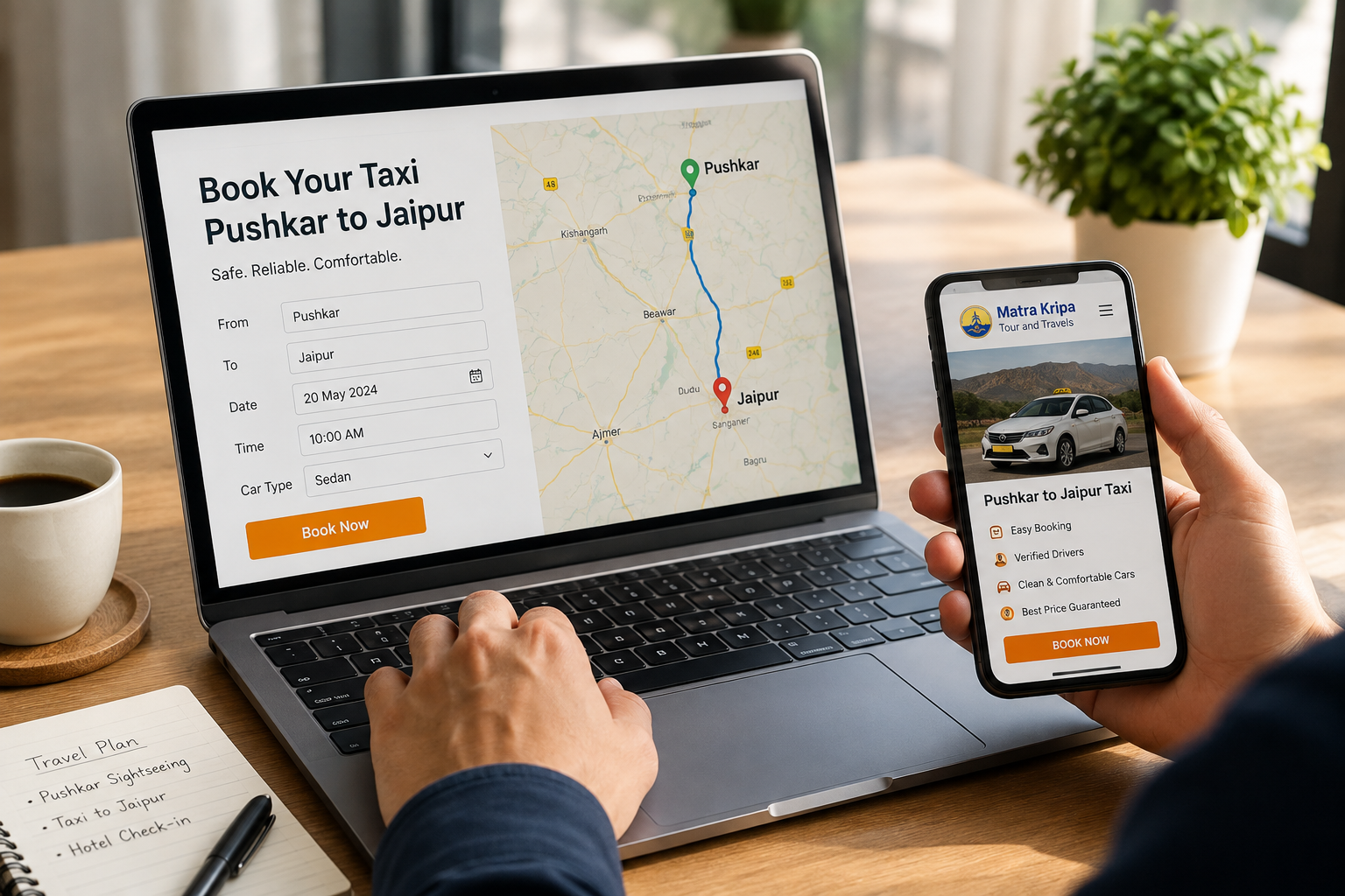 How to Book a Taxi from Pushkar to Jaipur